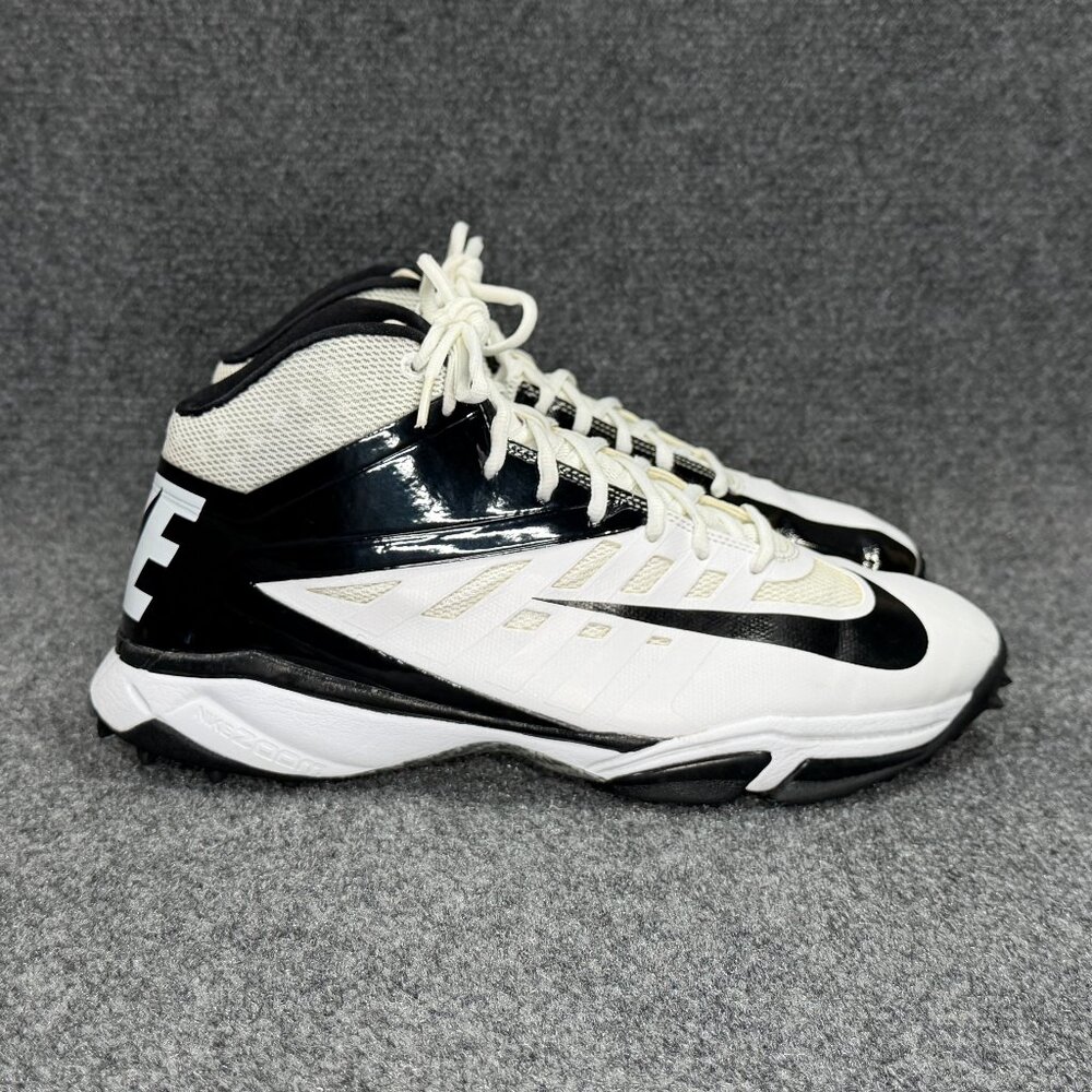 Nike‎ Vapor Pro 3/4 Destroyer Turf Football Cleats Men's 12 Black White Indoor